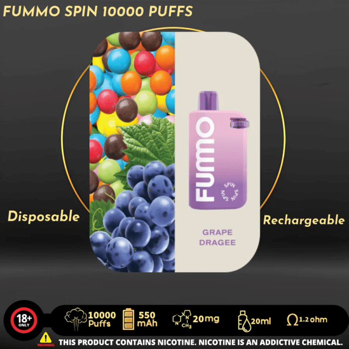 Fummo Spin 10000 Puffs Disposable in Dubai UAE