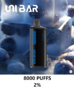 UNI Bar Disposable Vape 8000 Puffs 2% Nicotine