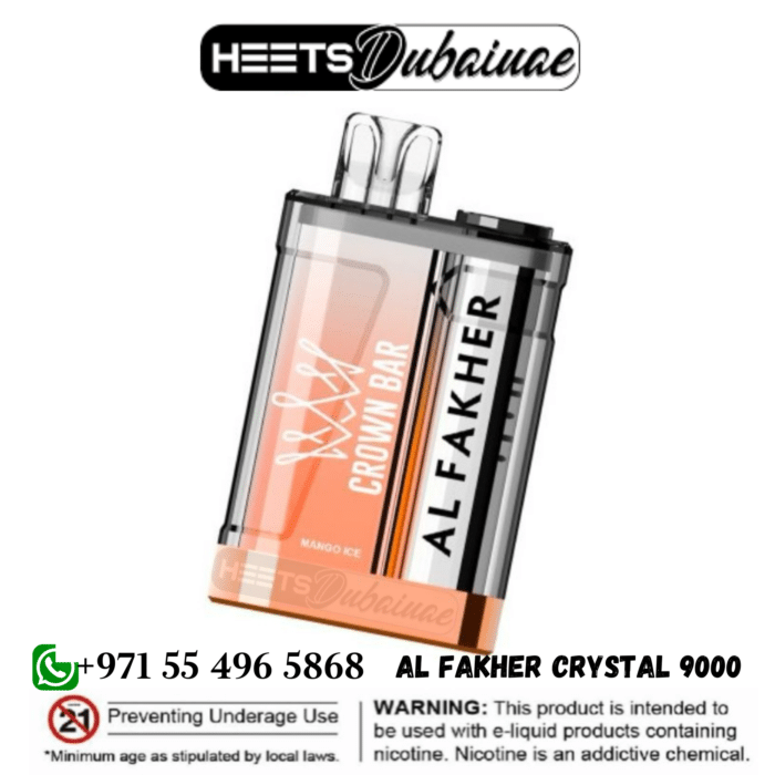 Al Fakher Crystal 9000 Puffs Crown Bar Disposable Vape