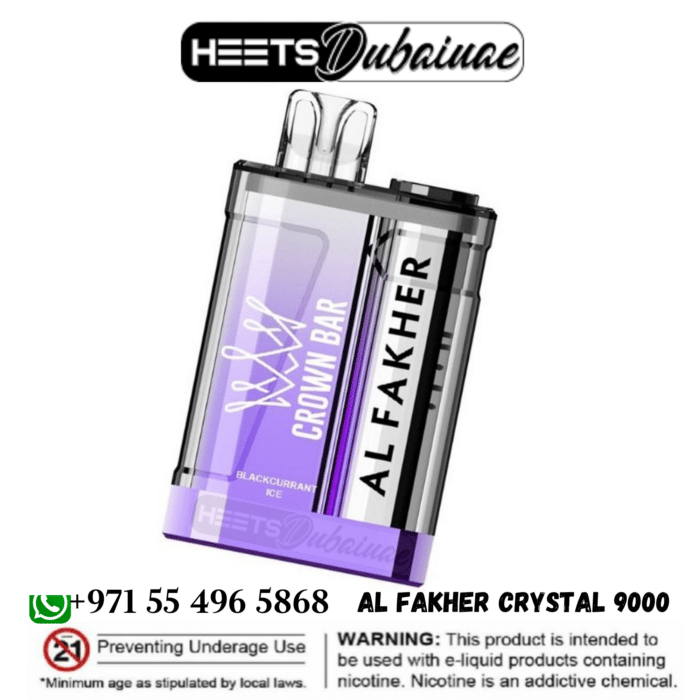 Al Fakher Crystal 9000 Puffs Crown Bar Disposable Vape