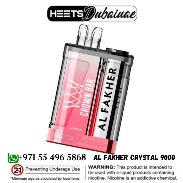 Al Fakher Crystal 9000 Puffs Crown Bar Disposable Vape