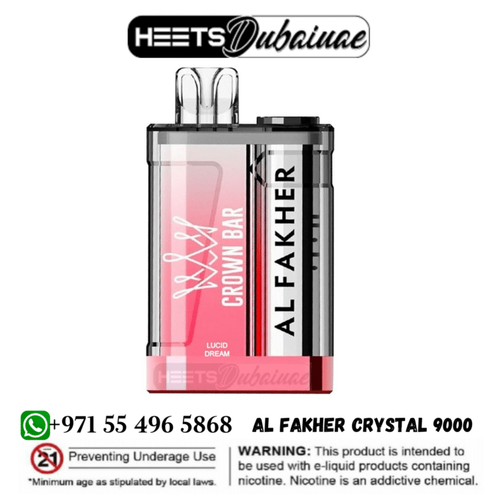 Al Fakher Crystal 9000 Puffs Crown Bar Disposable Vape