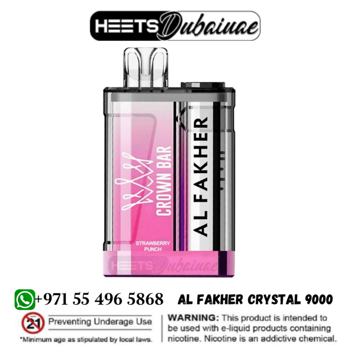 Al Fakher Crystal 9000 Puffs Crown Bar Disposable Vape