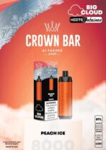 Al Fakher Crown Bar Peach Ice 8000 Puffs Disposable Vape