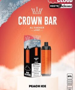 Al Fakher Crown Bar Peach Ice 8000 Puffs Disposable Vape