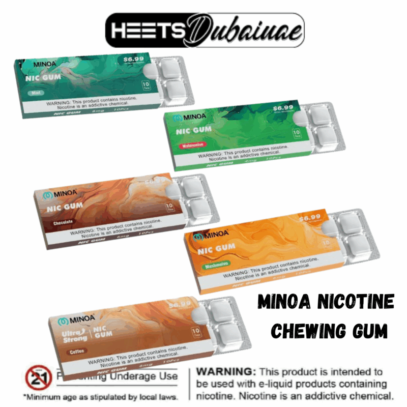 Minoa Nicotine Chewing Gum in Dubai UAE