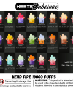 NERD Fire 10000 Puffs 20mg/2% Disposable Vape in Dubai