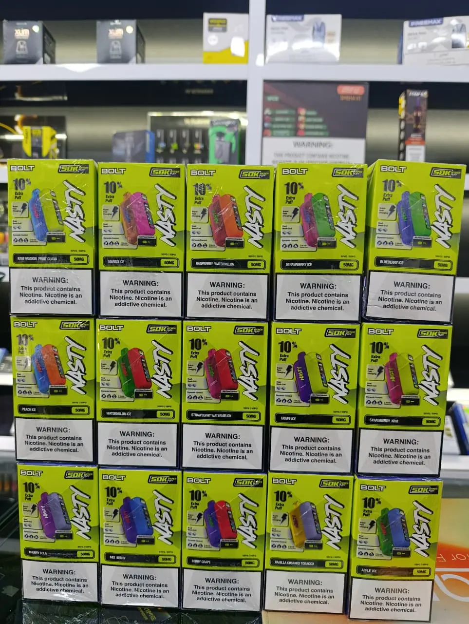 Nasty Bolt 50000 Puffs Disposable Vape