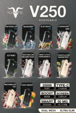 IGNITE V250 25000 Puffs 50mg Rechargeable Disposable Vape