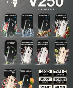 IGNITE V250 25000 Puffs 50mg Rechargeable Disposable Vape