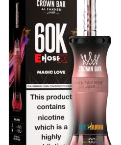 Crown Bar Al Fakher E Hose X 60000 Puffs Hookah Disposable Vape