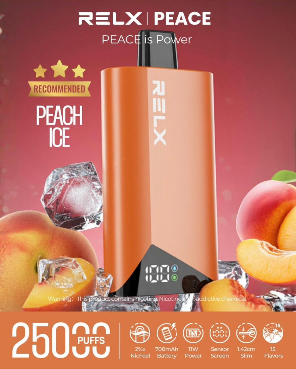 Relx Peace 25000 Puffs 20mg Disposable Vape