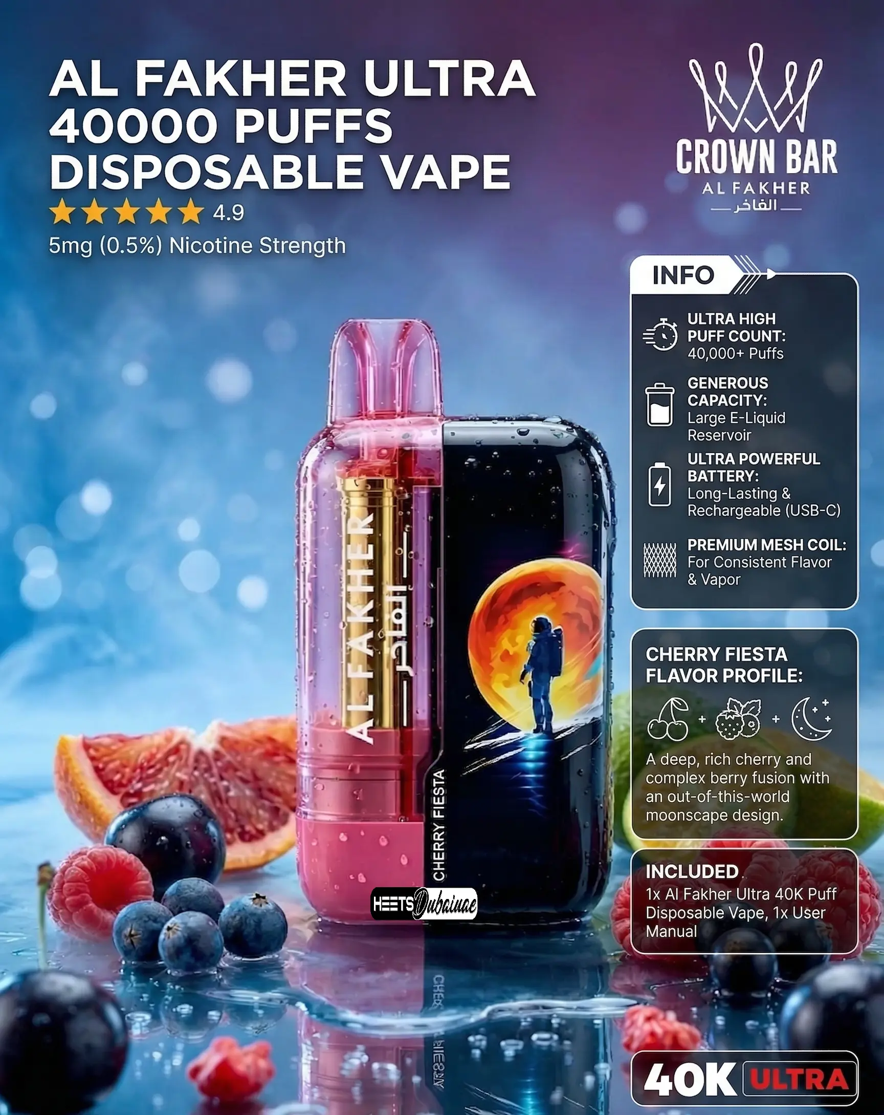 AL Fakher Ultra 40k 5mg Disposable Vape in Dubai UAE
