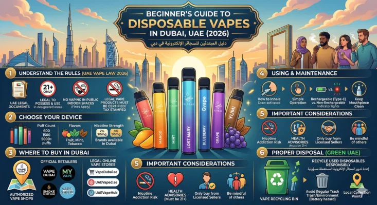 Beginner Guide to Disposable Vapes in Dubai UAE (2026)
