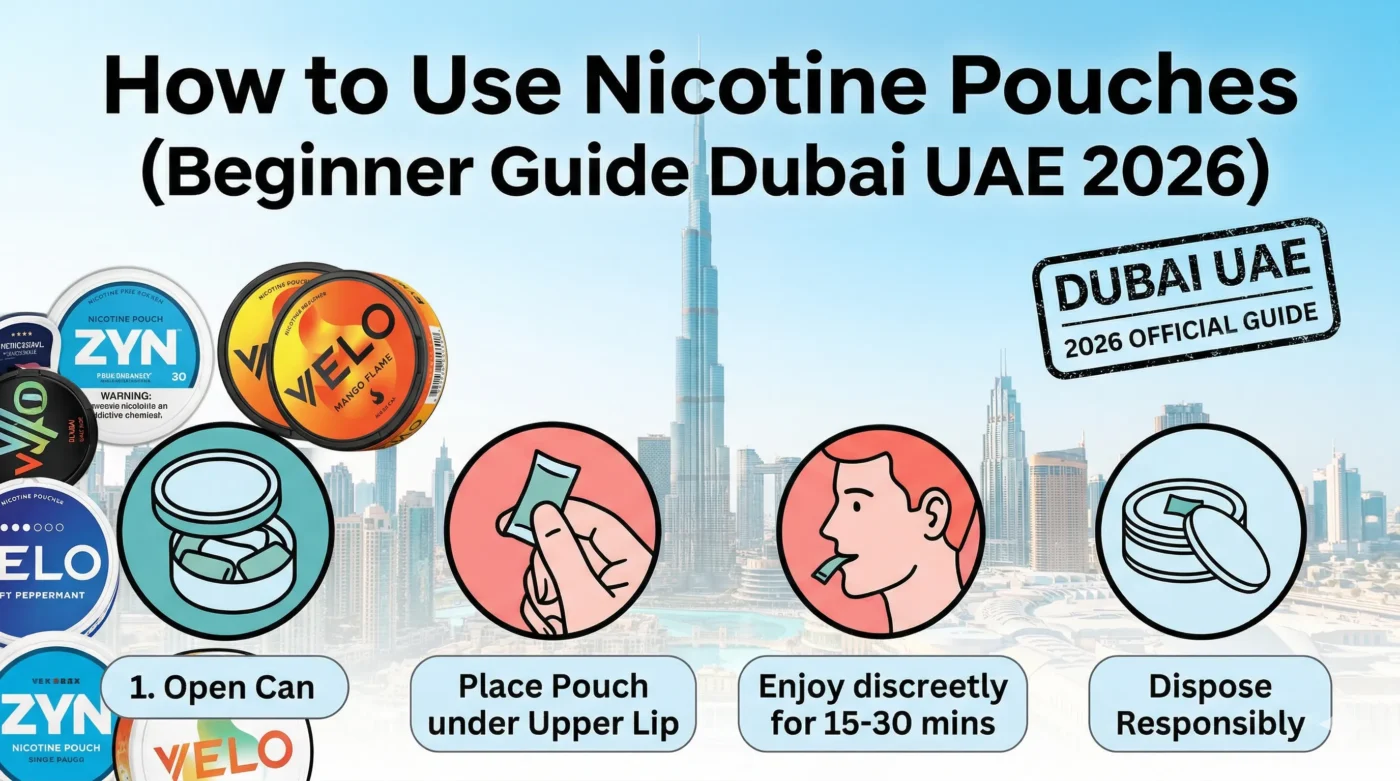 How to Use Nicotine Pouches (Beginner Guide Dubai UAE 2026)